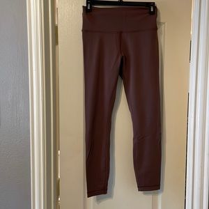 Lululemon wunder train pant25in, size 8, red brick, only worn once